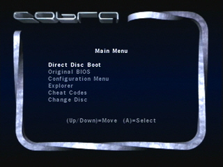 Screenshot du Cobra Bios.
