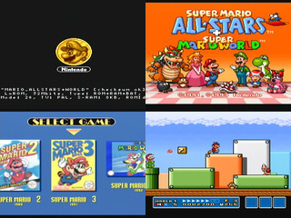 Screenshot d'un homebrew (mulateur SuperNES).